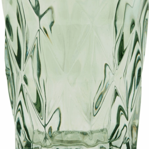 Lysestage House Doctor Facet grøn glas Ø8,3ÃH9,8 cm